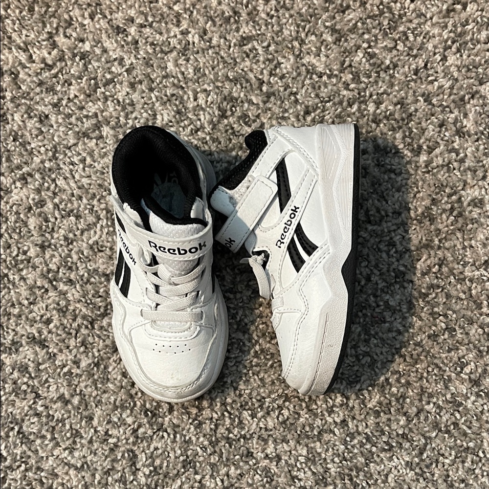 Reebok Kids Black and White Sneakers